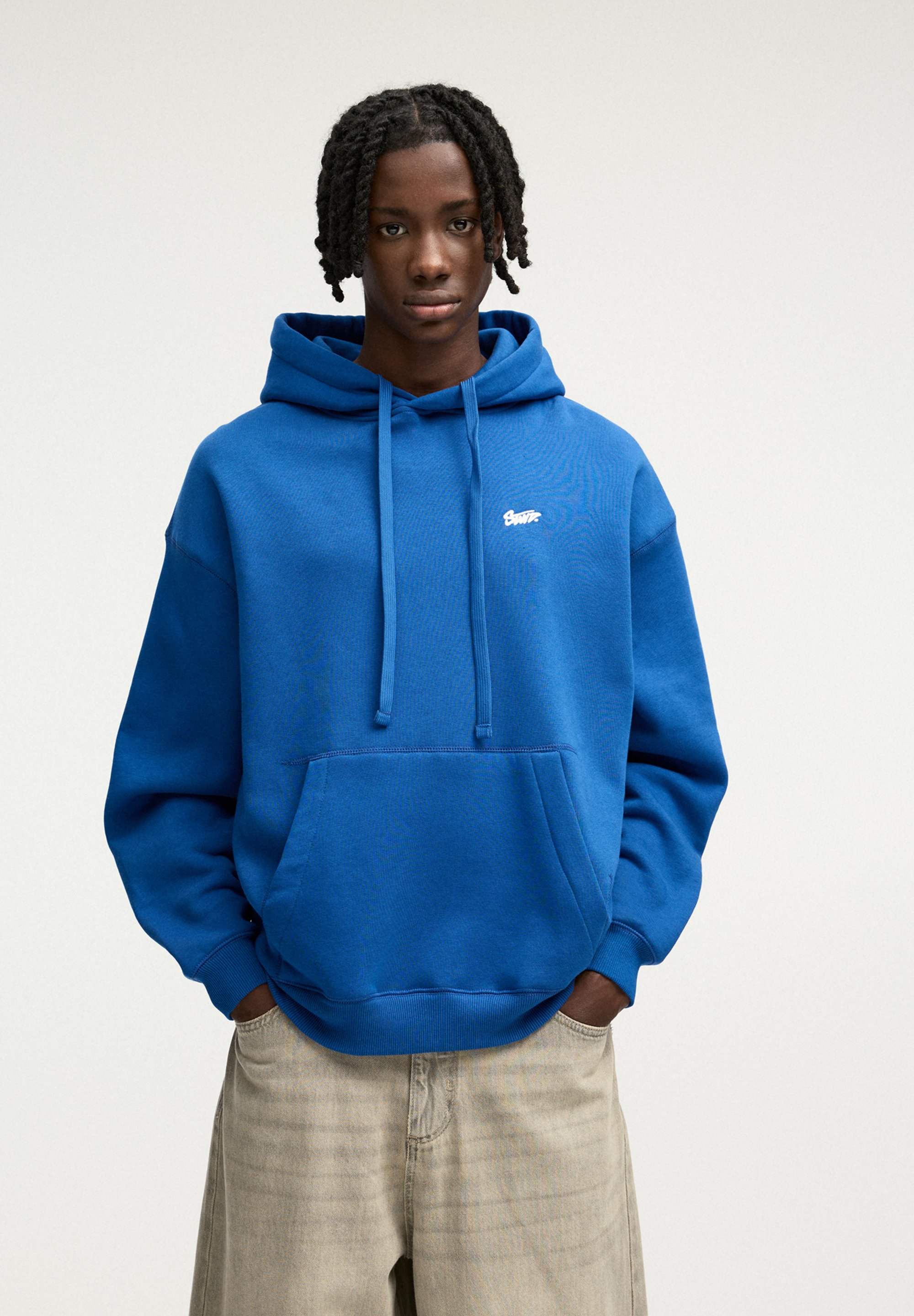 PULL&BEAR EMBROIDERED - Sweatshirt - blue - Zalando