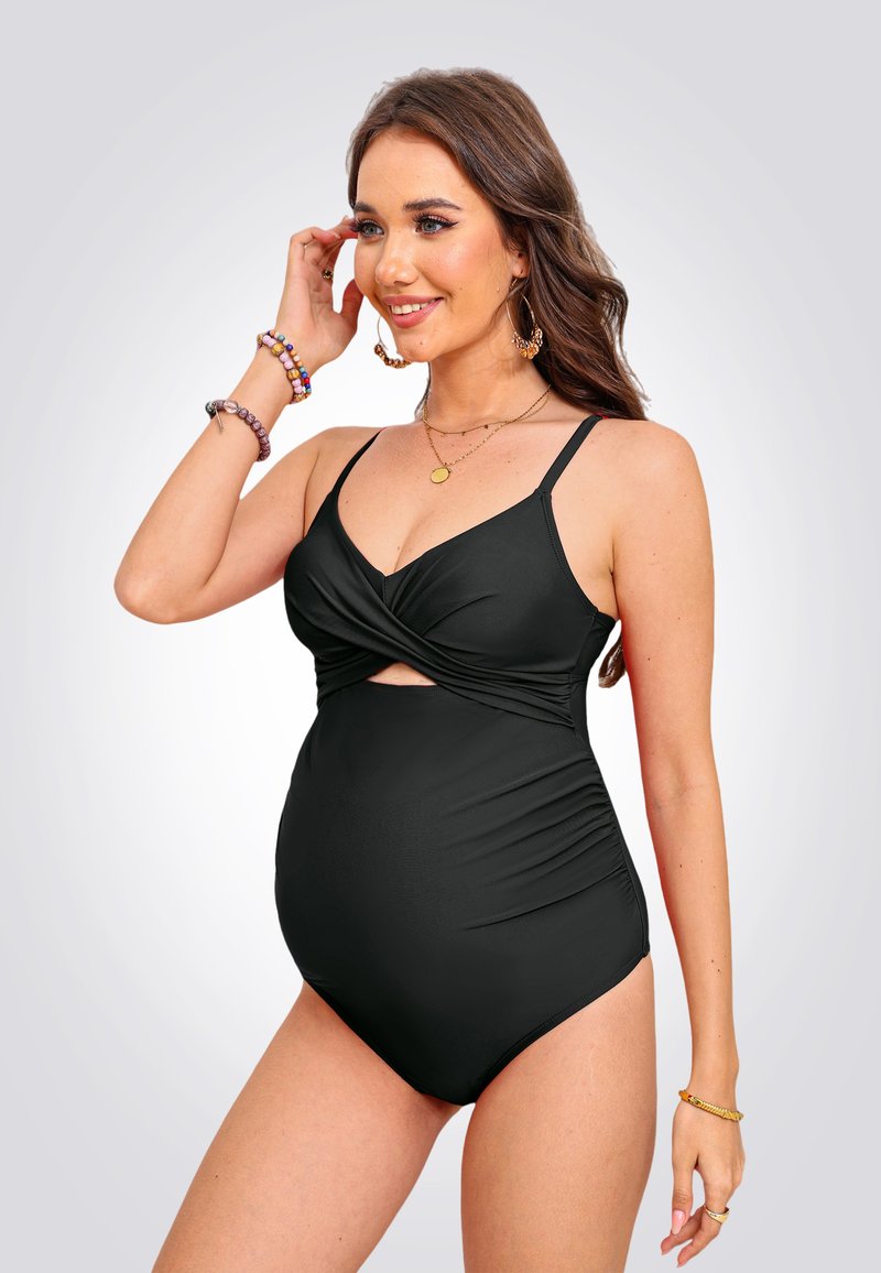 CUPSHE Tankini pour femme - Maillot de bain de maternité