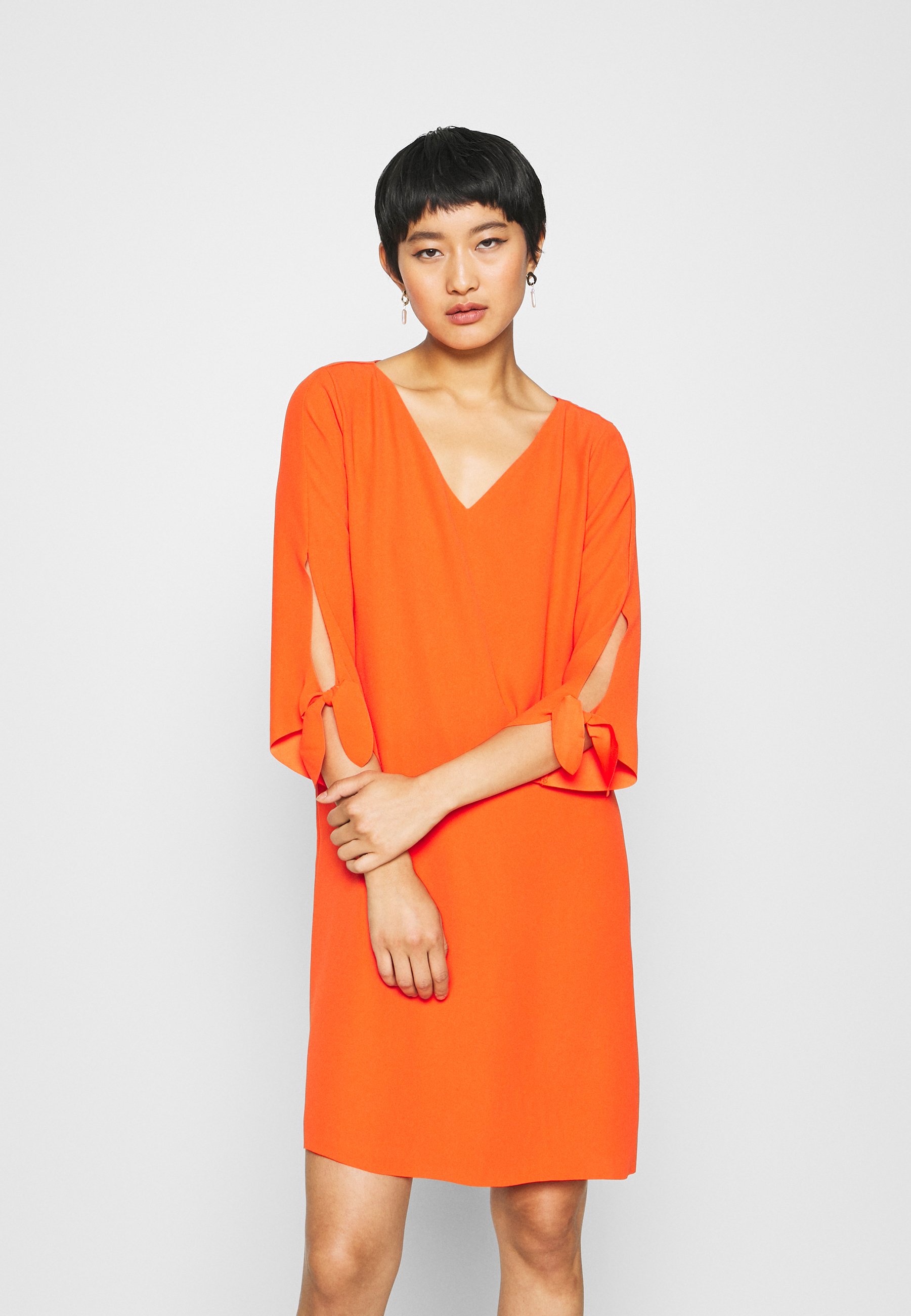 Esprit Collection Dress Freizeitkleid Red Orange Rot Zalando De 