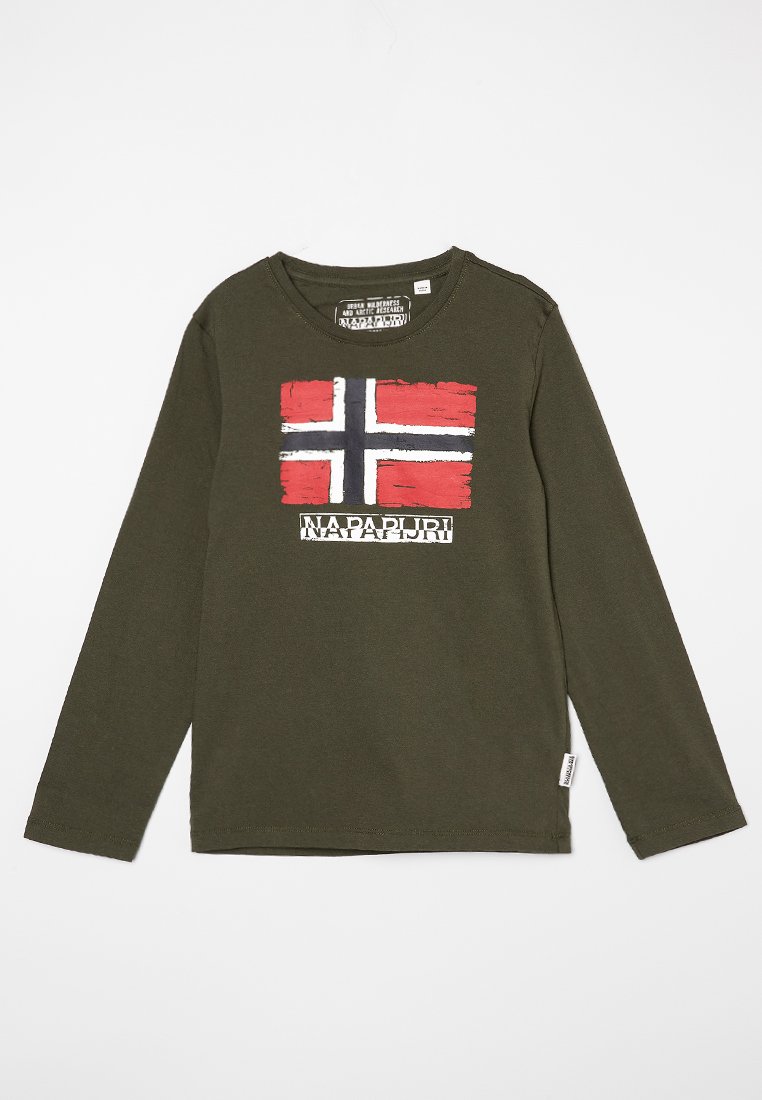 Napapijri Longsleeve donkergroen Napapijri Longsleeve donkergroen