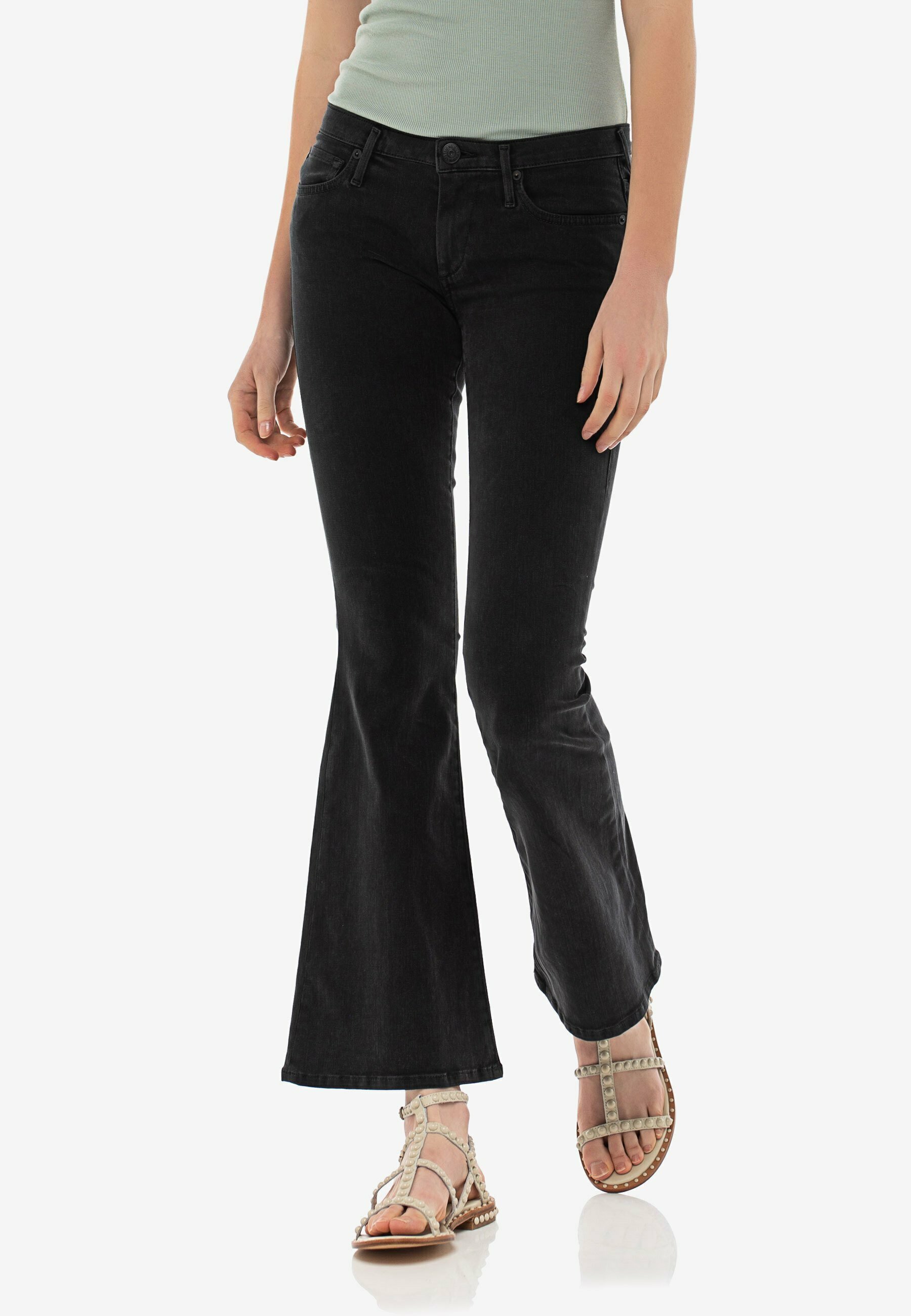 TRUE RELIGIONS】black flared jeans | ヤマダウェブコム