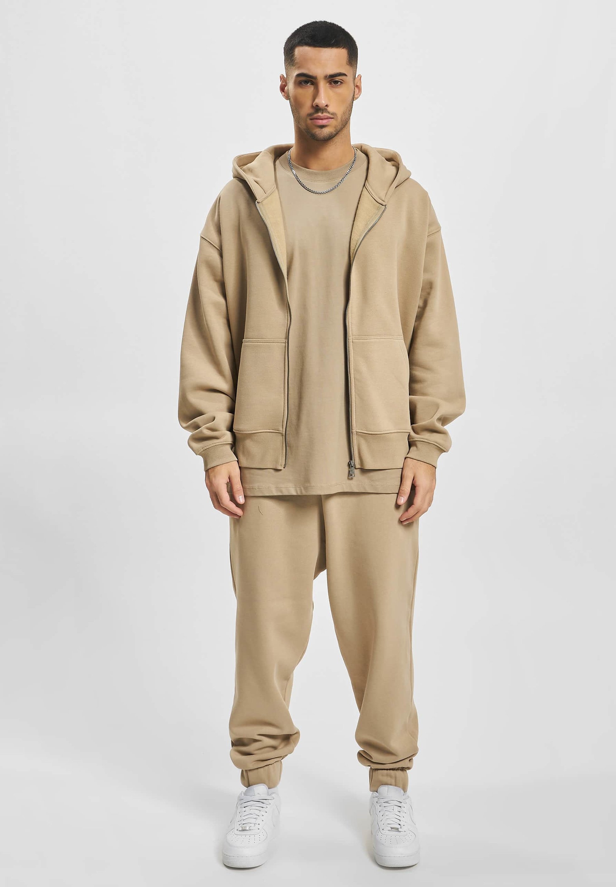 DEF Zip-up sweatshirt - dust/beige - Zalando