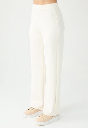 HIGH WAIST  - Pantalon classique - ecru