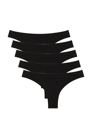 BRASILIANA  TINTA UNITA 5 PACK  - Perizoma - 5x Black