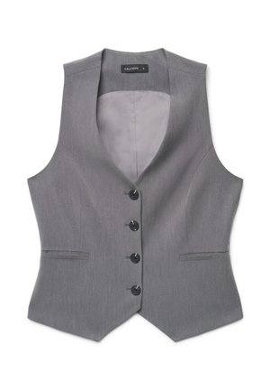Calliope, GIACCA TINTA UNITA - Smanicato - grigio fumo melange