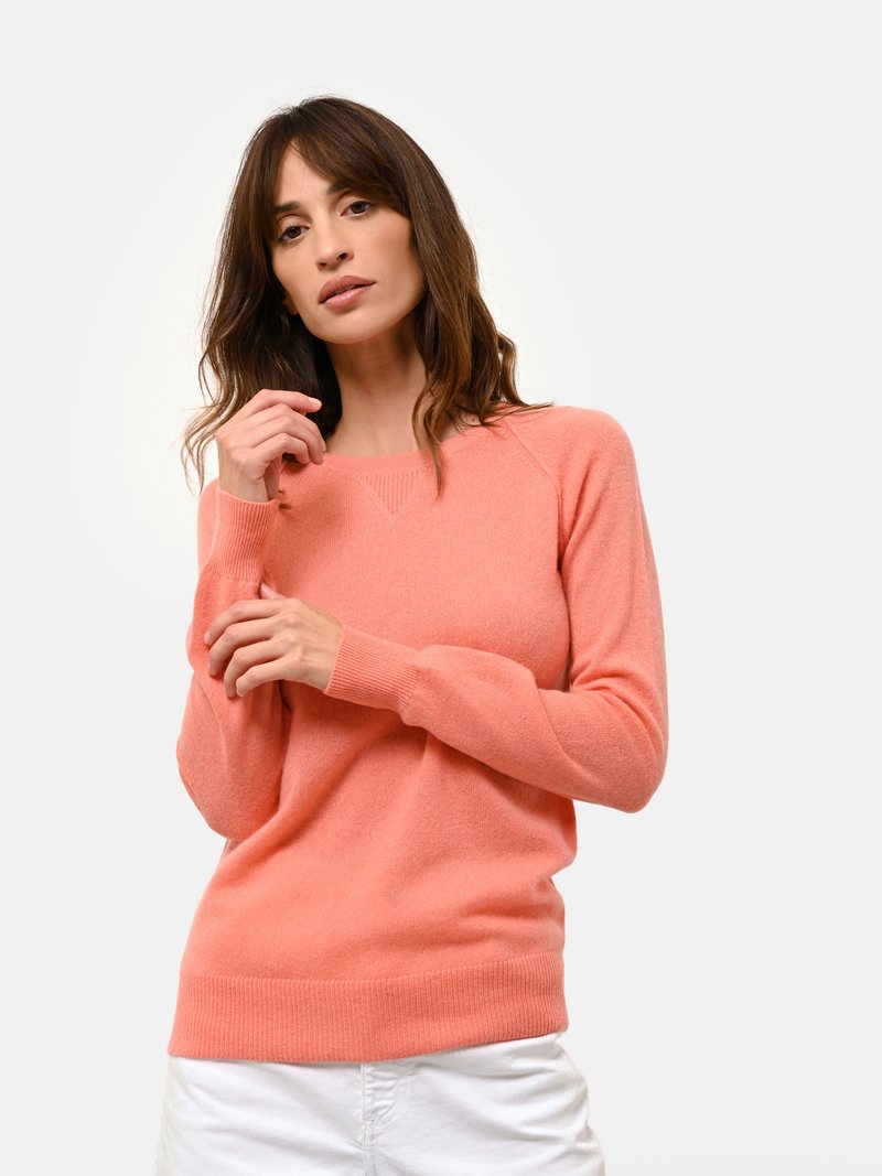 Just Cashmere Trui zalmroze Just Cashmere Trui zalmroze