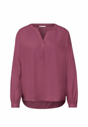 Street One, SPLIT NECK TUNIKA - Blouse - dark clouded blush