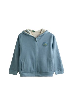 REGULAR FIT - APPLIQUÉ REVERSIBLE - Sweater met rits - blue dino