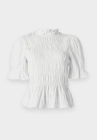 PCMOLLY O NECK SMOCK - Blouse - bright white