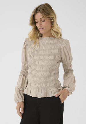 Cream HENVA - Blouse - cobblestone