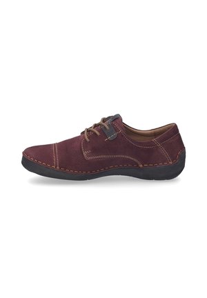 Casual lace-ups - plum kombi