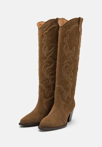 Maje Cowboy/Biker boots marron chaud/brown Zalando