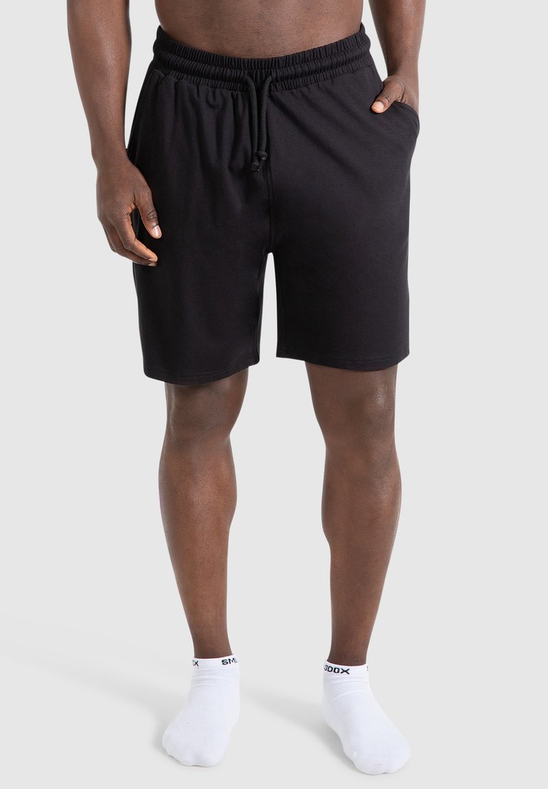 Smilodox VALENTIN - Kurze Sporthose - schwarz