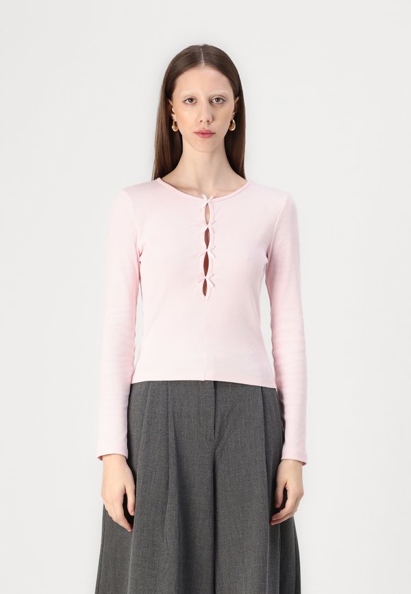 BOW DETAIL  - Long sleeved top - pale lilac