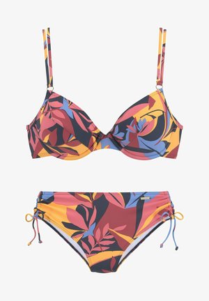 SET - Bikinit - marine-rostrot