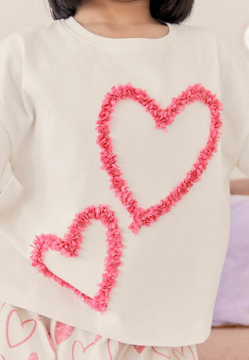 Next - 2 PACK SET REGULAR FIT - Yöasusetti - pink white confetti heart, Suurenna