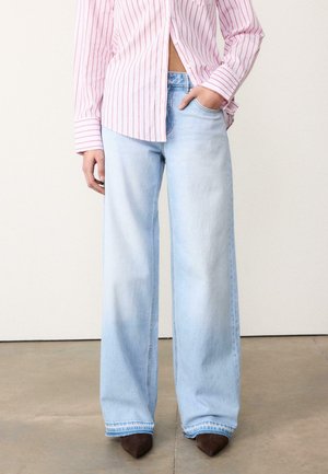 Jean boyfriend - mottled light blue