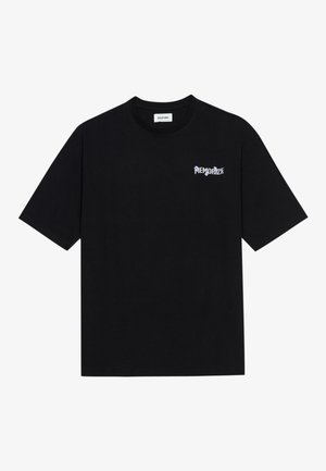 YOURTURN UNISEX - Nyomott mintás póló - black
