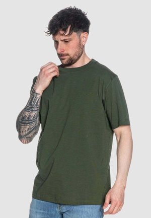 T-shirt con stampa - verde miliatre