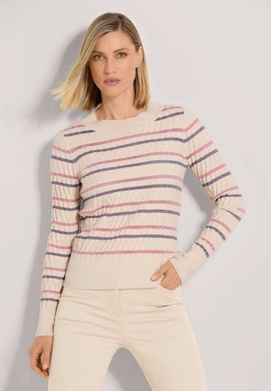 MADELEINE, Trui - pearl white mauve