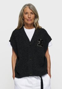 10DAYS SOFT V-NECK - Cardigan - antra melee