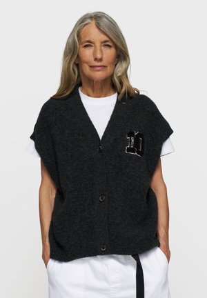 10DAYS SOFT V-NECK - Cardigan - antra melee