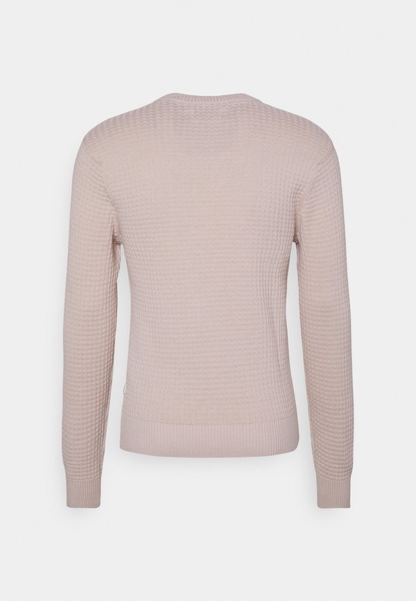 KARLO STRUCTURED CREW NECK KNIT - Jumper - light sand2