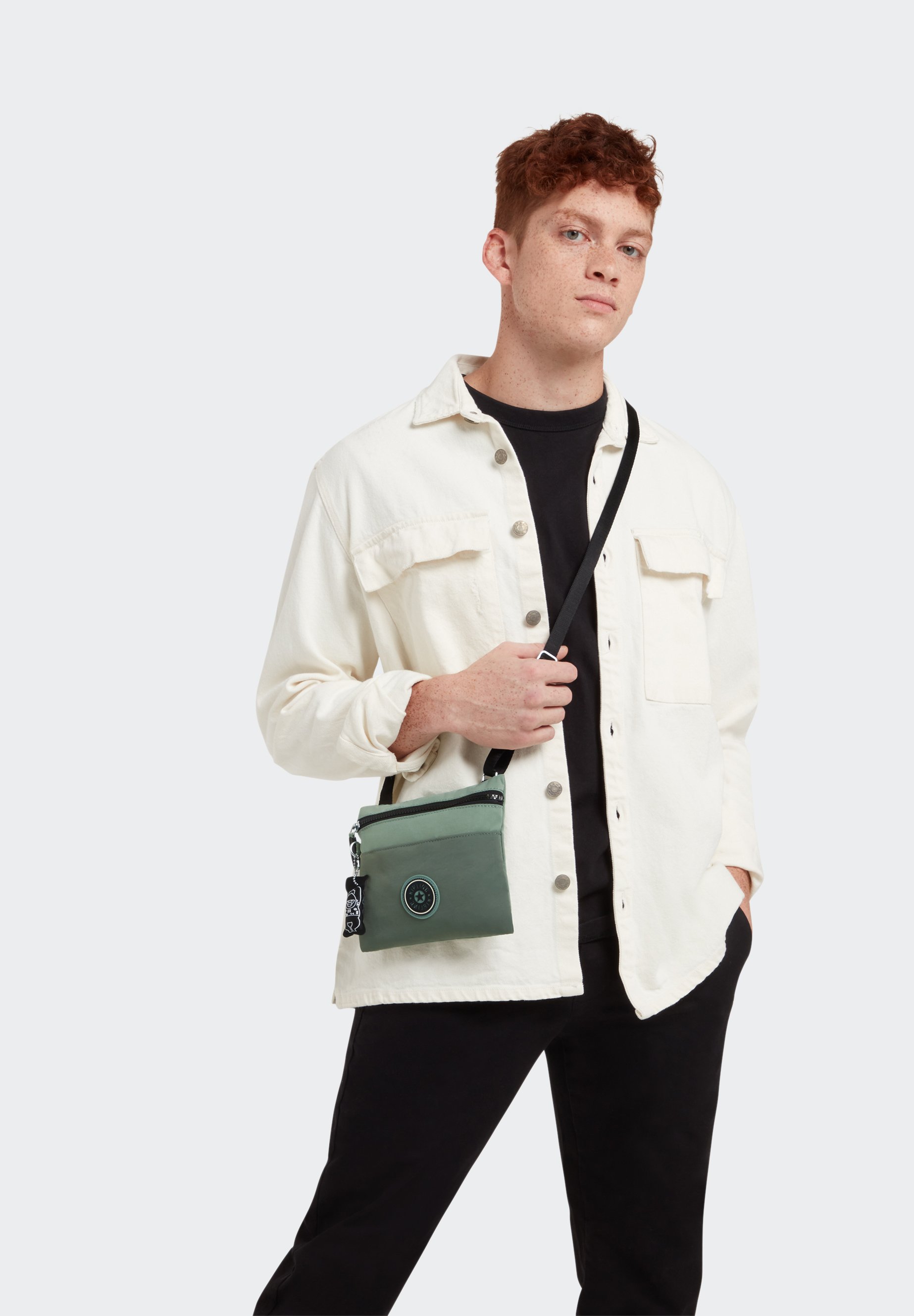 Kipling GIB MET - Schoudertas - fern green block/groen gemêleerd - Zalando .nl