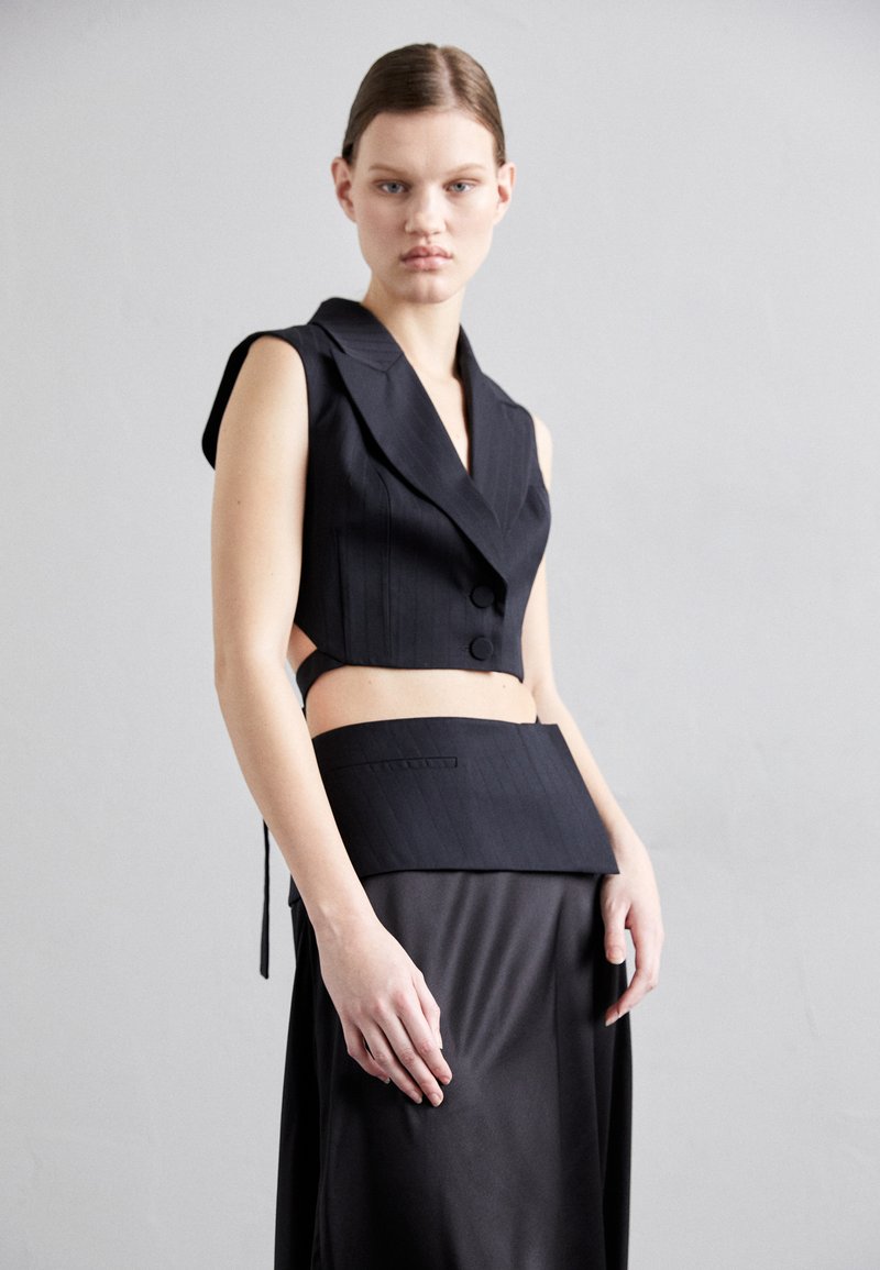 Materiel - OPEN BACK LINED VEST - Top - dark navy, Enlarge