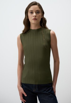 Jimmy Key SLEEVELESS PLEATED  - Top - khaki
