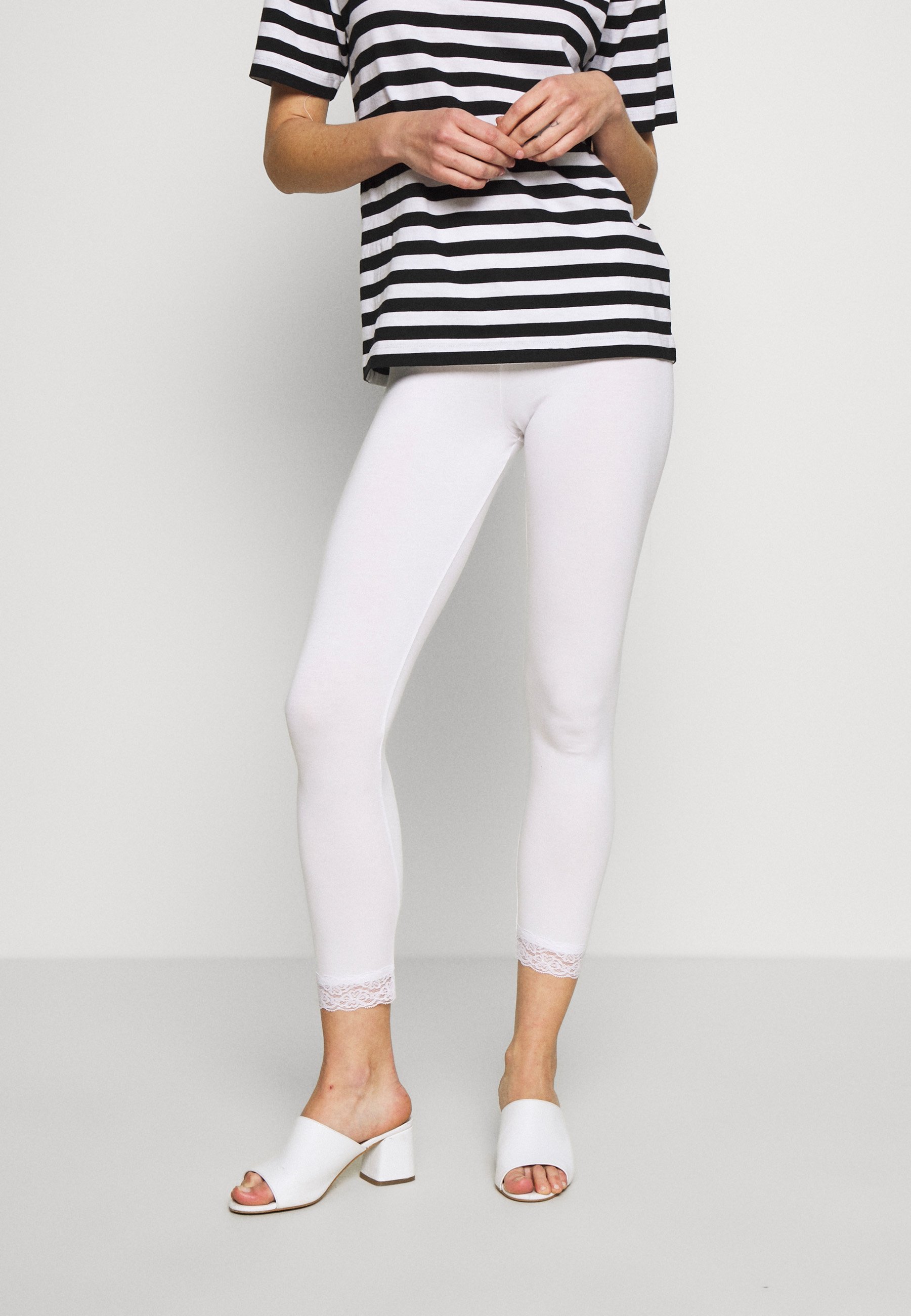 Legging Court Bellivalini Femme - Viscose Dentelle - Taille Normale - Confort Yoga Et Daily