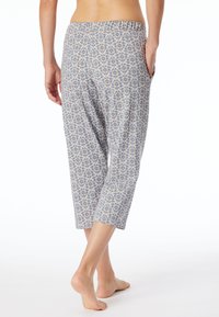 Schiesser MIX 3/4 LANG - Bas de pyjama - hellblau beige
