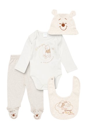 WINNIE POOH SET - Mössa - weiß creme c