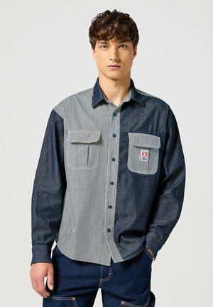 CASEY COLORBLOCK SHIRT - Hemd - mixed denim
