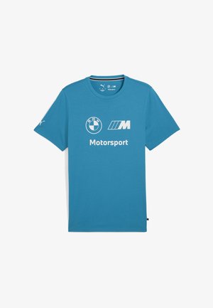 LOGO TEE - Nyomott mintás póló - tropical blue