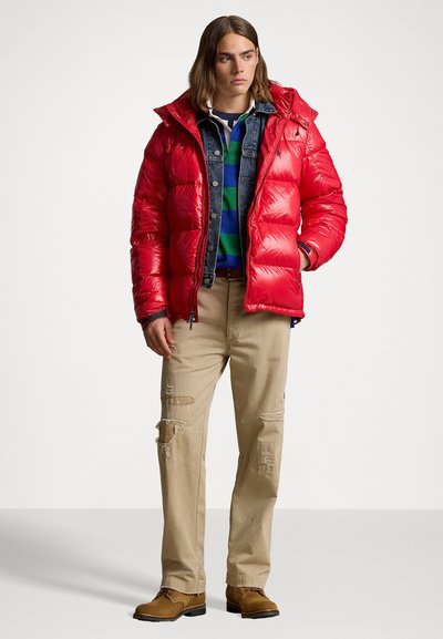 Polo Ralph Lauren THE GORHAM GLOSSED DOWN JACKET - Jakna ispunjena paperjem - red glossy