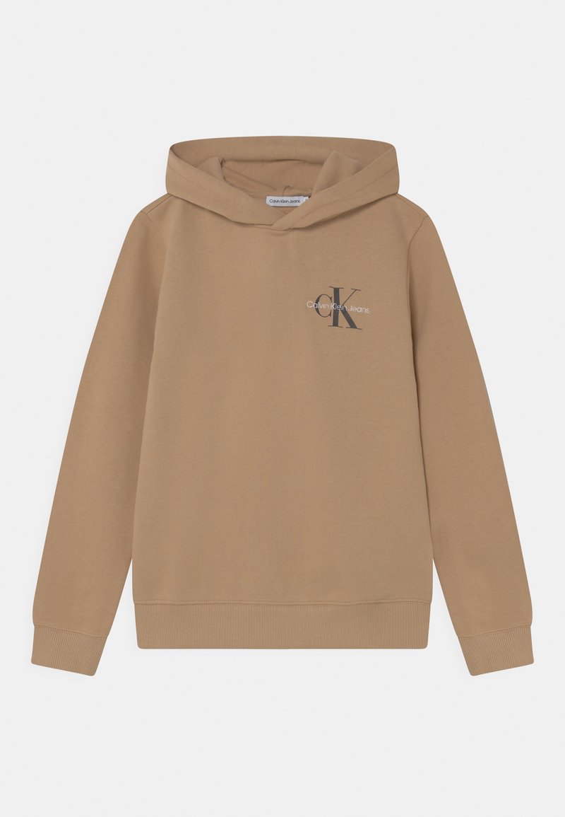 Calvin Klein Jeans SMALL MONOGRAM HOODIE UNISEX - Sweatshirt com capuz - tawny sand