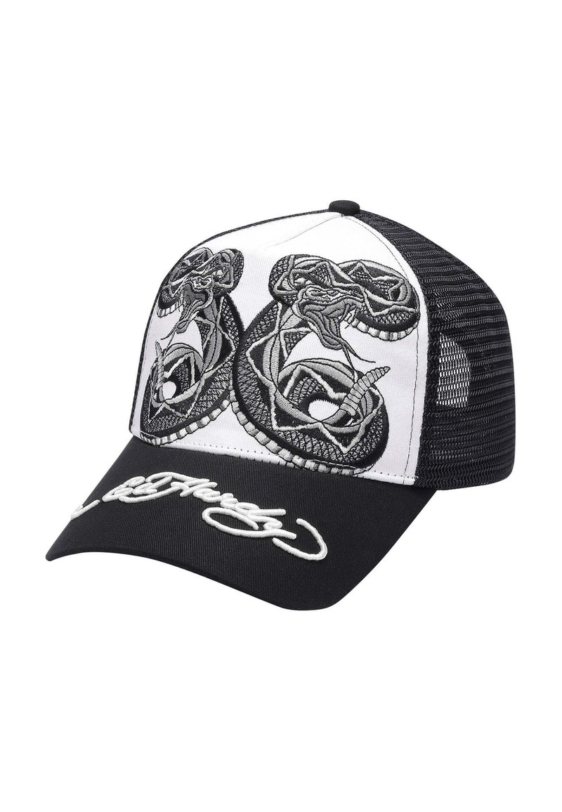 Ed Hardy SNAKE  - Caps - white black