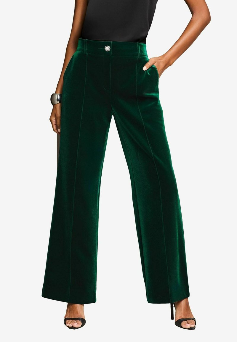 Lipsy REGULAR FIT WIDE LEG  - Nadrágok - green
