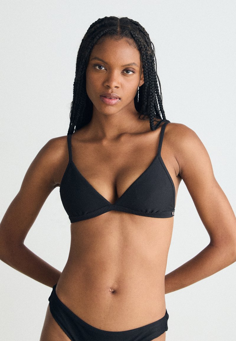 Seafolly ESSENTIALS FIXED TRI BRA - Bikini felső - black
