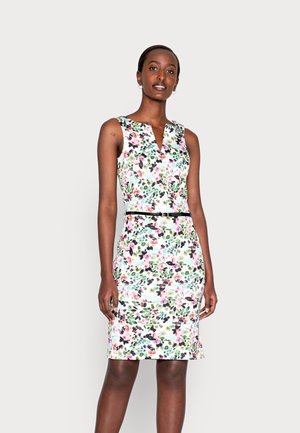 Vestido de tubo - white/multi-coloured