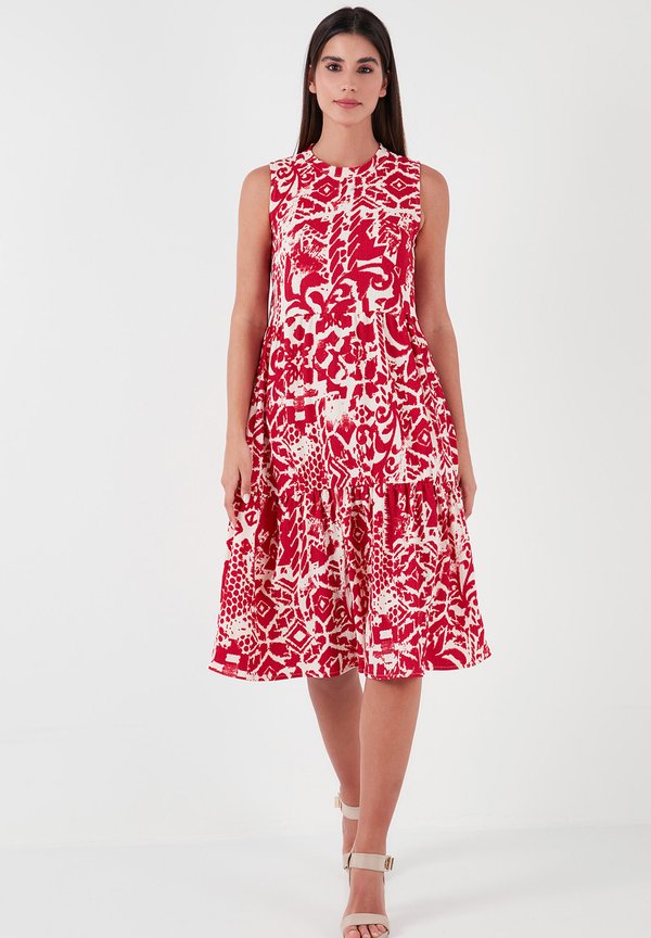 REGULAR FIT - Freizeitkleid - bordeaux