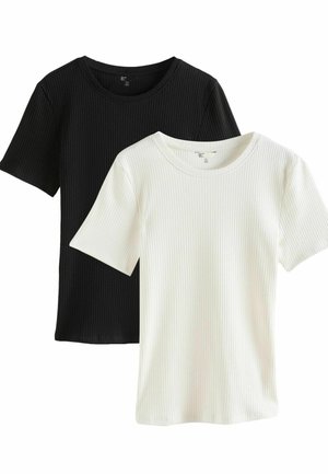 REGULAR FIT - 2 PACK . - Základné tričko - black white