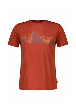FUNKTIONS MIT LAHOLM - T-Shirt print - dunkelrot