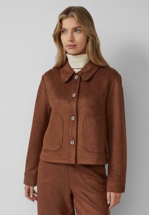 INDOOR - Kunstlederjacke - mokka