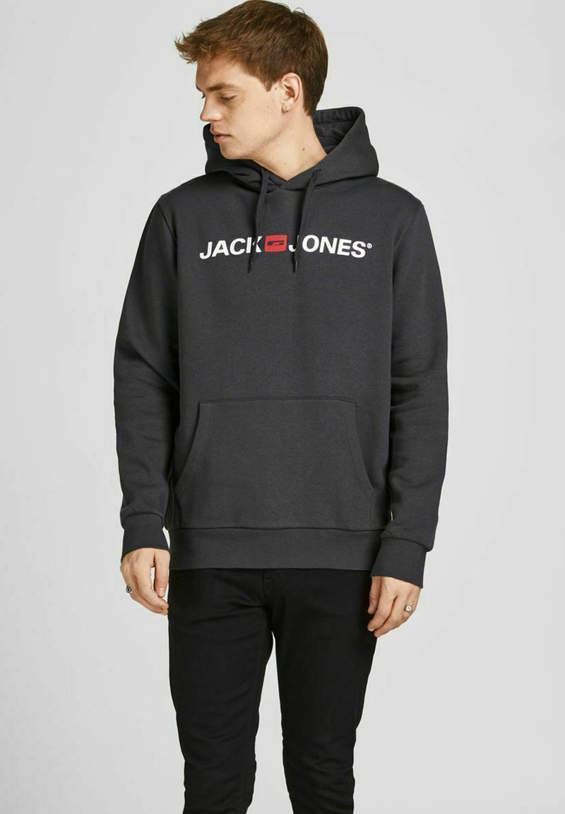 Jack & Jones JJECORP LOGO - Hoodie - asphalt