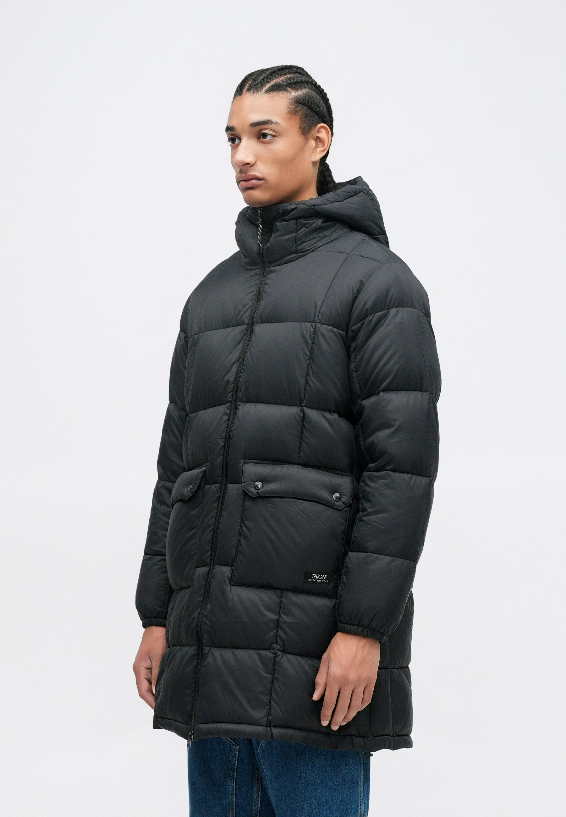 TAION VOLUME HOOD COAT UNISEX - Down coat - black - Zalando.co.uk