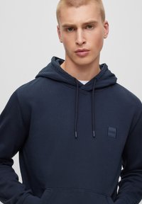 BOSS WETALK - Felpa con cappuccio - dark blue