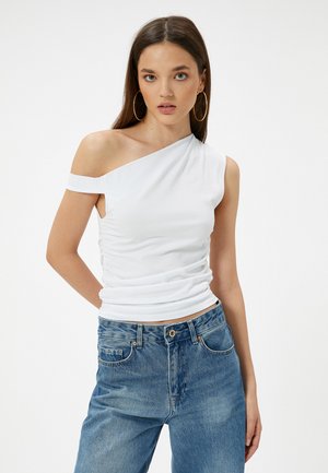 Koton ONE SHOULDER - Top - white