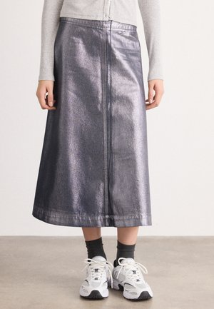 STELLAR SKIRT - Fustă denim - vintage blue/gun metal